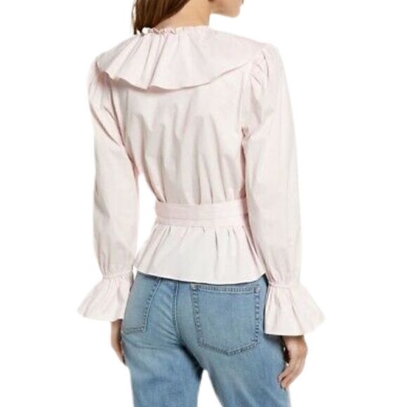 Rachel Parcell Pink Ballerina Wrap Top - Picture 2 of 7